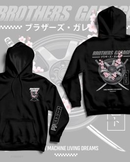Sakura Wheel Hoodie (black)